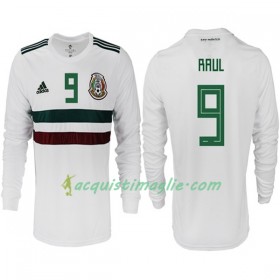 Divisa di Calcio Messico RAUL 9 Trasferta Mondiali 2018 Manica Lunga